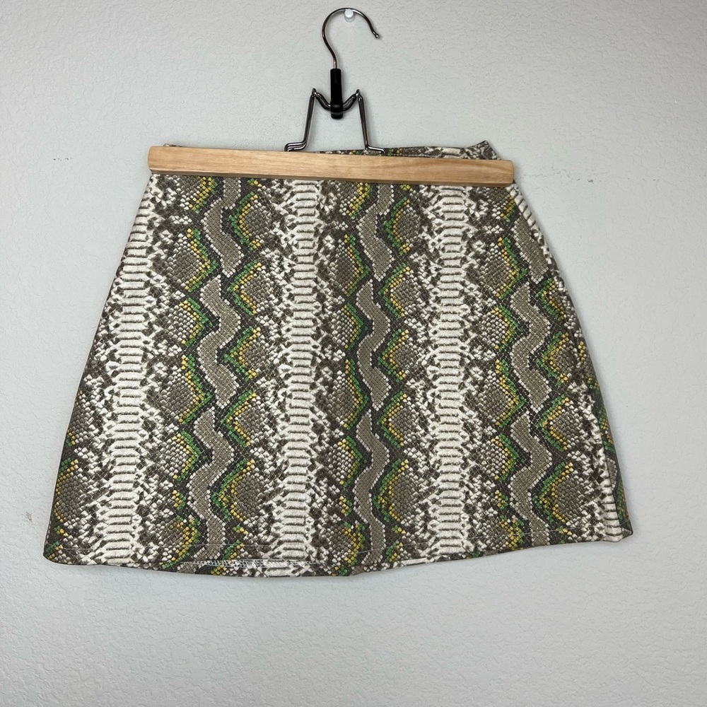 Snake Faux Leather Skirt 🐍